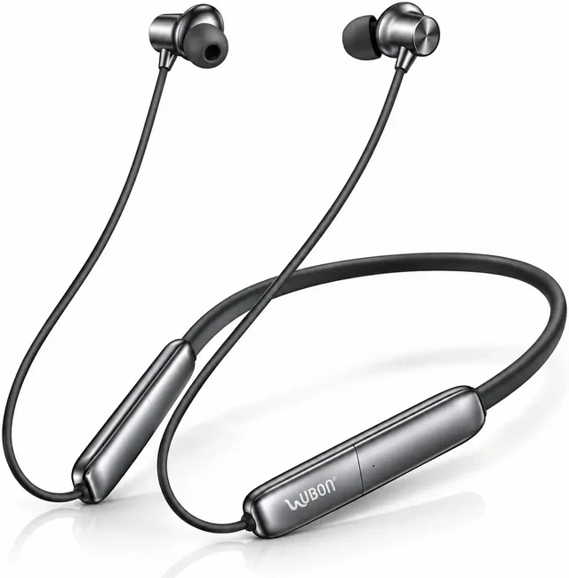 UBON Bluetooth Neckband with ENC - SILVER