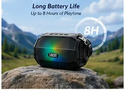 UBON Ubon SP-43 Bluetooth Wireless Speaker With Hanging Belt 10 W Bluetooth Laptop/Desktop Speaker (Black, 2.0 Channel) - CLACK