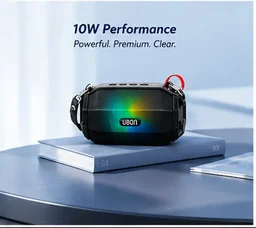 UBON Ubon SP-43 Bluetooth Wireless Speaker With Hanging Belt 10 W Bluetooth Laptop/Desktop Speaker (Black, 2.0 Channel) - CLACK