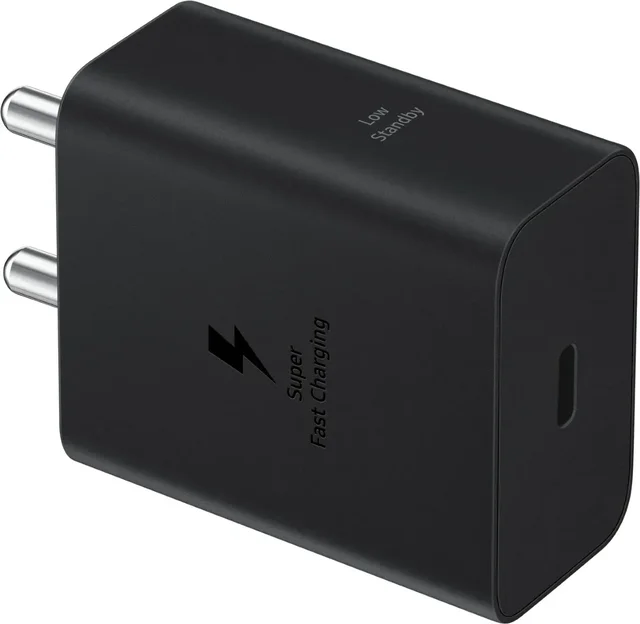 SAMSUNG Samsung 25 W Adaptive Fast Charging 3 A Wall Charger for Mobile (Black) - BLACK