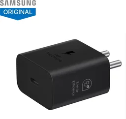 SAMSUNG Samsung 25 W Adaptive Fast Charging 3 A Wall Charger for Mobile (Black) - BLACK