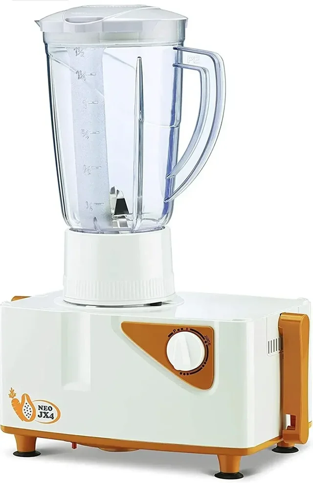 BAJAJ Majesty JX4 Neo JMG 450 W Juicer Mixer Grinder - WHITE & YELLOW