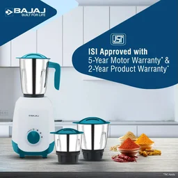 BAJAJ Notch 500 W Mixer Grinder - FRENCH BLUE
