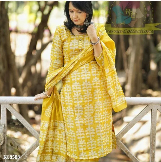 Yellow Batik Print - Yellow, xl