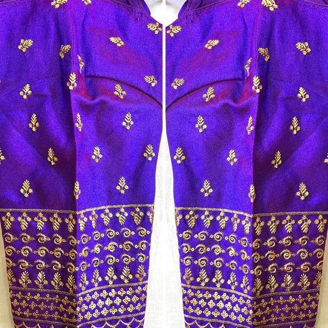 Vrinda Blouse - Electric Violet, 38( Alter Upto 42)