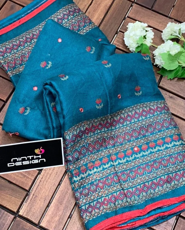 Meenakshi Jute - Eastern Blue, Free