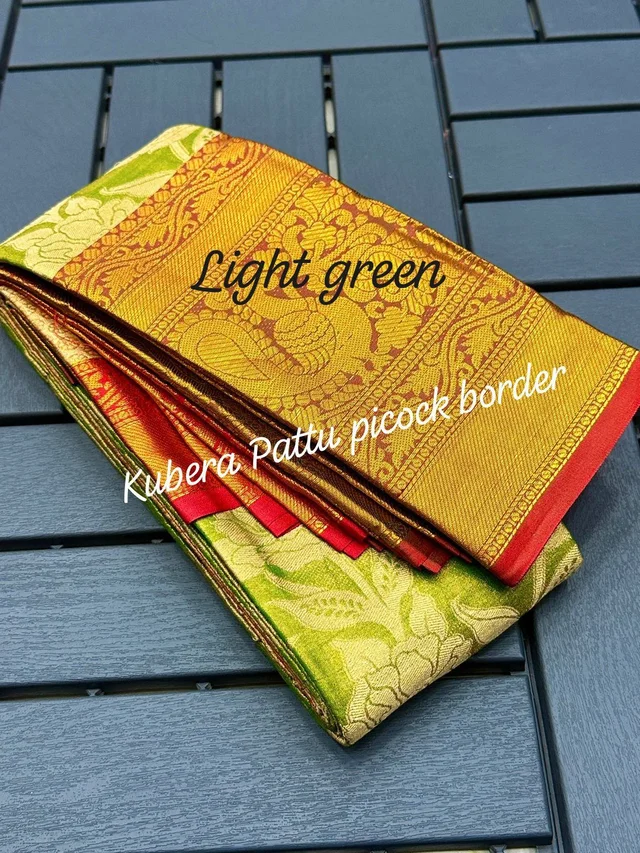 Kanjeevaram Pattu Saree BRC-0011 - Mint Green, Free