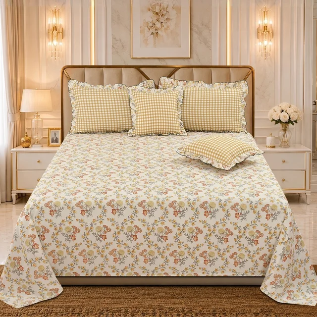 MORADO Morado 5 Pcs Frill Cushion Cover Set 16x16 Inches – Sunny Flora Floral Print
