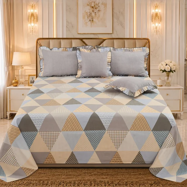 MORADO Morado 5 Pcs Frill Cushion Cover Set 16 x 16 Inches – ZigZag Triangle Geometric Print
