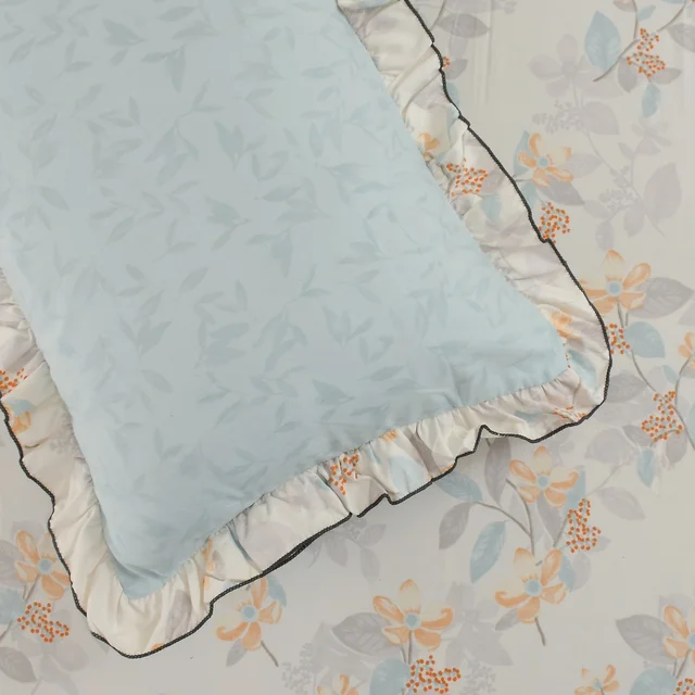 MORADO Morado 5 Pcs Frill Cushion Cover Set 16 x 16 Inches – Tiger Lily Floral Print