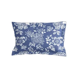 Morado MORADO Premium Glace Cotton Single Flat Bedsheet with 1 King Size Pillow Cover (60x90 Inches)-Blue - 60x90 inches
