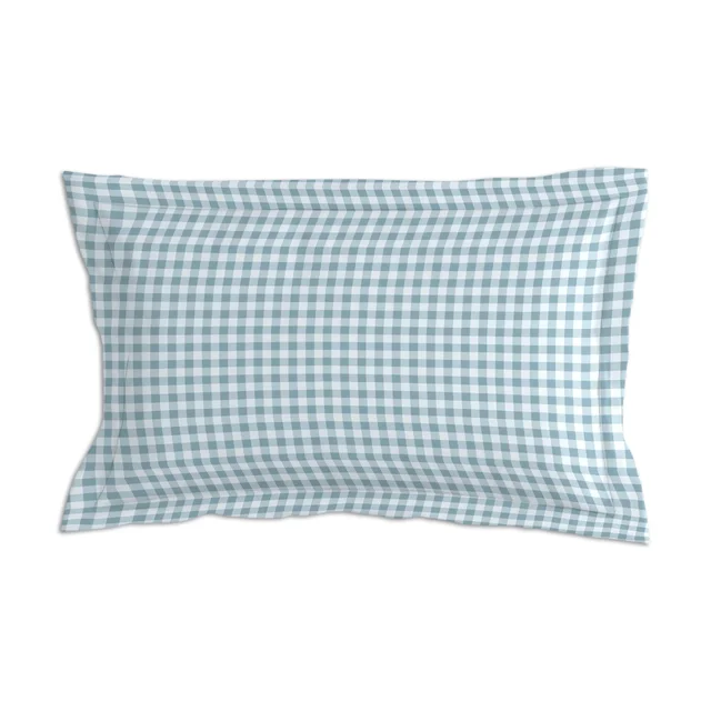 Morado MORADO Premium Glace Cotton Single Flat Bedsheet with 1 King Size Pillow Cover (60x90 Inches)-White&Grey - 60x90 inches