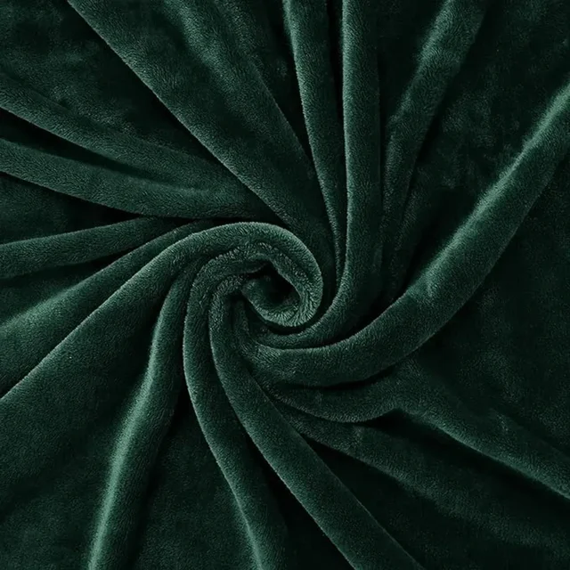 MORADO 190 GSM Flannel Super Soft Warm Single Blanket for Winters - 60x90 Inches, Olive Green - Olive Green