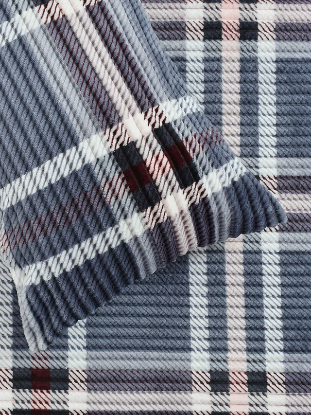 MORADO 190 GSM Flannel Super Soft Warm Elastic Fitted Double Bed Bedsheet with 2 Pillow Covers for Winters - 72x78x8 Inches, Bright Grey - Bright Grey