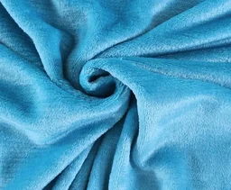 MORADO 190 GSM Flannel Super Soft Warm Double Bed Bedsheet with 2 Pillow Covers for Winters - 90x100 Inches, Aqua - Aqua