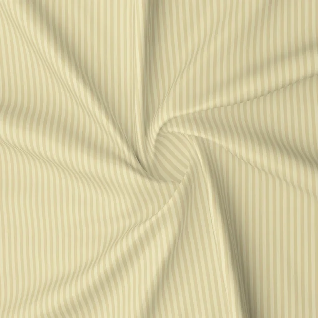 MORADO Glace Cotton Plain Stripe Double Duvet Cover 90x100 Inches | Soft, Breathable & Durable Cotton Duvet Cover for Double Bed(Beige)