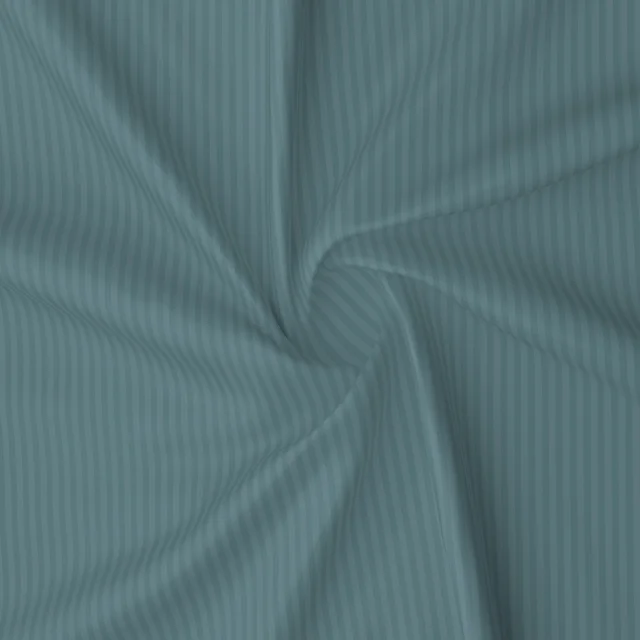 MORADO Glace Cotton Plain Stripe Double Duvet Cover 90x100 Inches | Soft, Breathable & Durable Cotton Duvet Cover for Double Bed(Smoke Grey)