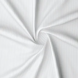 MORADO Glace Cotton Plain Stripe Double Duvet Cover 90x100 Inches | Soft, Breathable & Durable Cotton Duvet Cover for Double Bed(White)