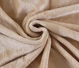 MORADO 190 GSM Flannel Super Soft Warm Single Bed Bedsheet with 1 Pillow Covers for Winters - 60x90 Inches, Camel - Camel