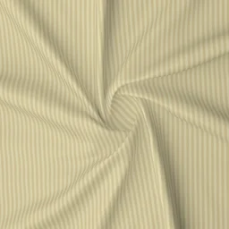MORADO Premium Glace Cotton Stripe Double Flat Bedsheet With 2 Pillow Covers for Home-Hotels-Guest House (90x100 Inches)-Beige