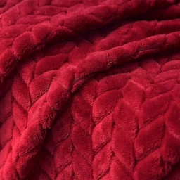 Morado MORADO 230 GSM Flannel Super Soft Warm Double Blanket for Winters - 90x90 Inches, Light Grey - Maroon