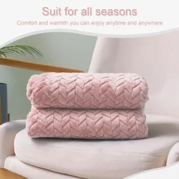Morado MORADO 230 GSM Flannel Super Soft Warm Single Blanket for Winters - 60x90 Inches, Onion Pink - 60X90 inches, Onion Pink