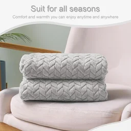 Morado MORADO 230 GSM Flannel Super Soft Warm Single Blanket for Winters - 60x90 Inches, Light Grey - Light Gray