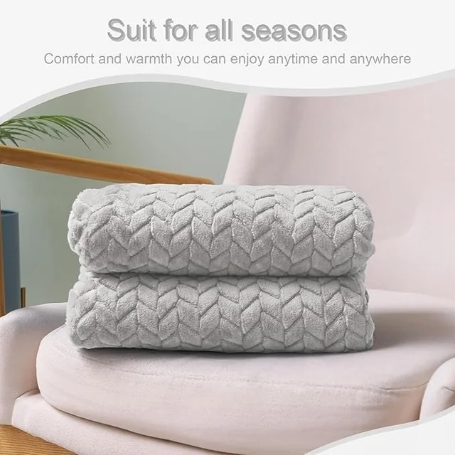 Morado MORADO 230 GSM Flannel Super Soft Warm Single Blanket for Winters - 60x90 Inches, Light Grey - Light Gray