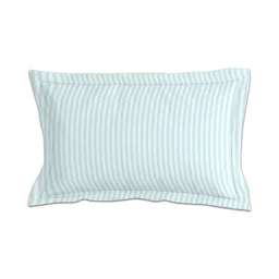 MORADO Premium Glace Cotton Stripe Single Flat Bedsheet With 1Pillow Cover for Home/Hotels/Guest House (60x90 Inches) - LightGrey