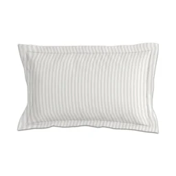 MORADO Premium Glace Cotton Stripe Single Flat Bedsheet With 1 Pillow Cover for Home/Hotels/Guest House (60x90 Inches)-Ivory