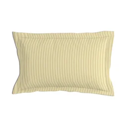 MORADO Premium Glace Cotton Stripe Single Flat Bedsheet With 1 Pillow Cover for Home/Hotels/Guest House (60x90 Inches)-Beige