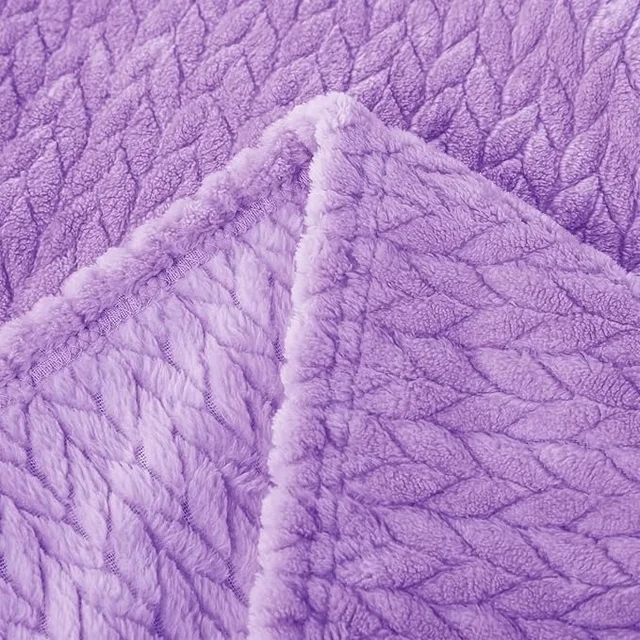 Morado MORADO 230 GSM Flannel Super Soft Warm Single Blanket for Winters - 60x90 Inches, Light Purple - 60X90 Inches, Light Purple