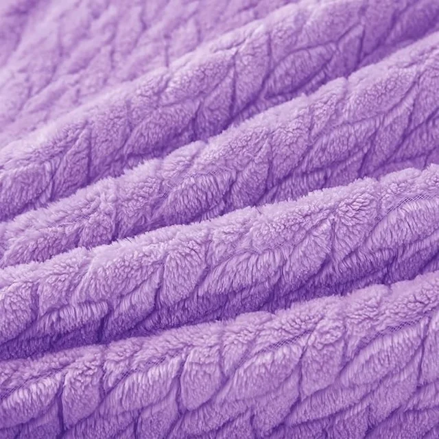 Morado MORADO 230 GSM Flannel Super Soft Warm Single Blanket for Winters - 60x90 Inches, Light Purple - 60X90 Inches, Light Purple