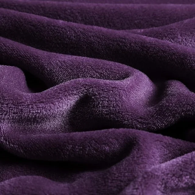 MORADO 190 GSM Flannel Super Soft Warm Single Blanket for Winters - 60x90 Inches, Vintage Maroon - Dark Purple