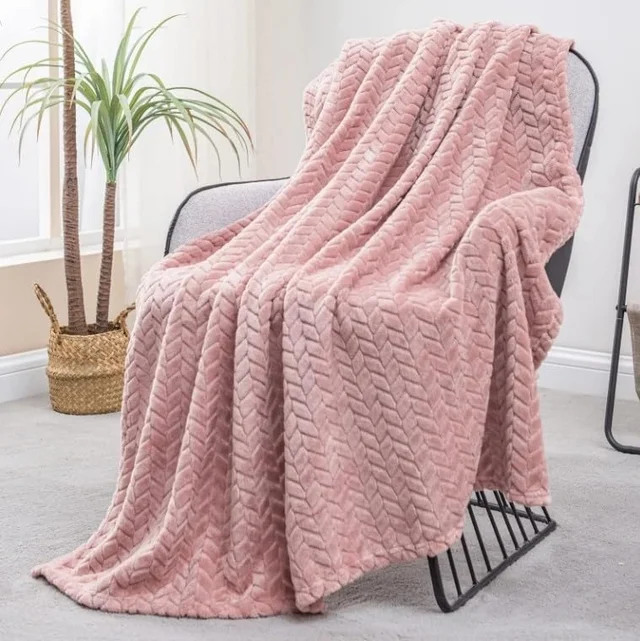 Morado MORADO 230 GSM Flannel Super Soft Warm Single Blanket for Winters - 60x90 Inches, Onion Pink - 60X90 inches, Onion Pink