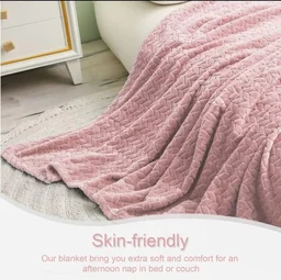 Morado MORADO 230 GSM Flannel Super Soft Warm Single Blanket for Winters - 60x90 Inches, Onion Pink - 60X90 inches, Onion Pink