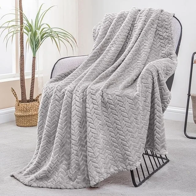 Morado MORADO 230 GSM Flannel Super Soft Warm Single Blanket for Winters - 60x90 Inches, Light Grey - Light Gray