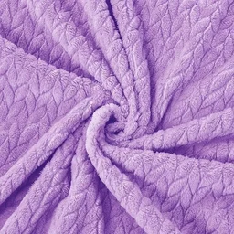 Morado MORADO 230 GSM Flannel Super Soft Warm Single Blanket for Winters - 60x90 Inches, Light Purple - 60X90 Inches, Light Purple