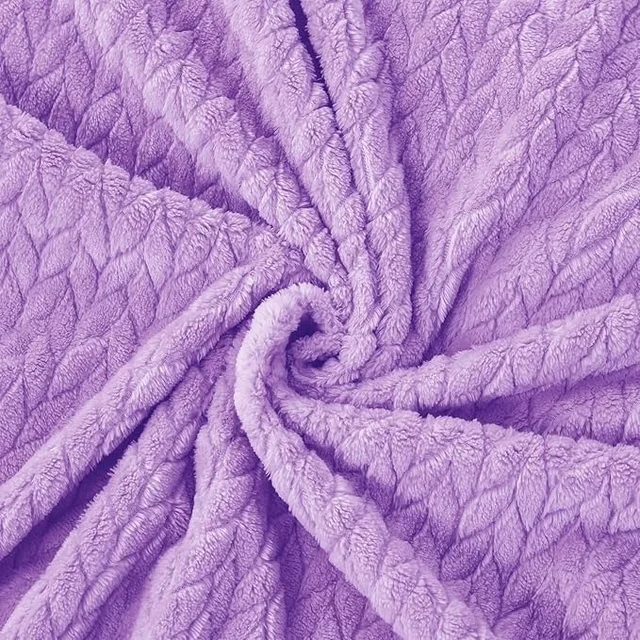 Morado MORADO 230 GSM Flannel Super Soft Warm Single Blanket for Winters - 60x90 Inches, Light Purple - 60X90 Inches, Light Purple