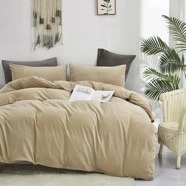 MORADO 190 GSM Flannel Super Soft Warm Single Bed Bedsheet with 1 Pillow Covers for Winters - 60x90 Inches, Camel - Camel