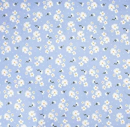 MORADO Premium Glace Cotton Double Bedsheet with 2 King Size Pillow Covers (90x100 Inches) - Light Blue