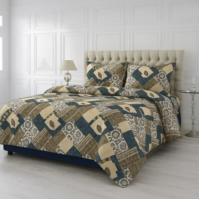 Morado MORADO 190 GSM Flannel Super Soft Warm Single Blanket for Winters - 60x90 Inches, Blue GreenCross - Blue Green Cross