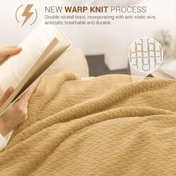 Morado MORADO 230 GSM Flannel Super Soft Warm Single Blanket for Winters - 60x90 Inches, Camel - 60X90 Inches, Camel
