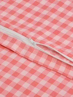 MORADO Glace Cotton Double Duvet Cover/Rajai Cover/Blanket Cover with Zipper (90x100 Inches) - Pink