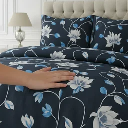 Morado MORADO 190 GSM Flannel Super Soft Warm Single Blanket for Winters - 60x90 Inches, Blue_Star - Blue Star