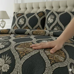 Morado MORADO 190 GSM Flannel Super Soft Warm Single Blanket for Winters - 60x90 Inches, Navy Brown Roses - Navy Brown Roses