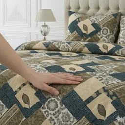 Morado MORADO 190 GSM Flannel Super Soft Warm Single Blanket for Winters - 60x90 Inches, Blue GreenCross - Blue Green Cross