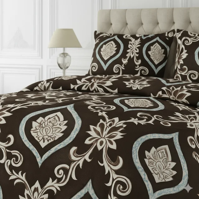 Morado MORADO 190 GSM Flannel Super Soft Warm Double Blanket for Winters - 90x90 Inches, Brown Leaves - Brown Leaves