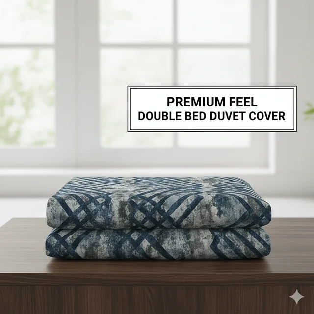 Morado MORADO 190 GSM Flannel Super Soft Warm Single Blanket for Winters - 60x90 Inches, Blue GreyCross - Blue Grey Cross
