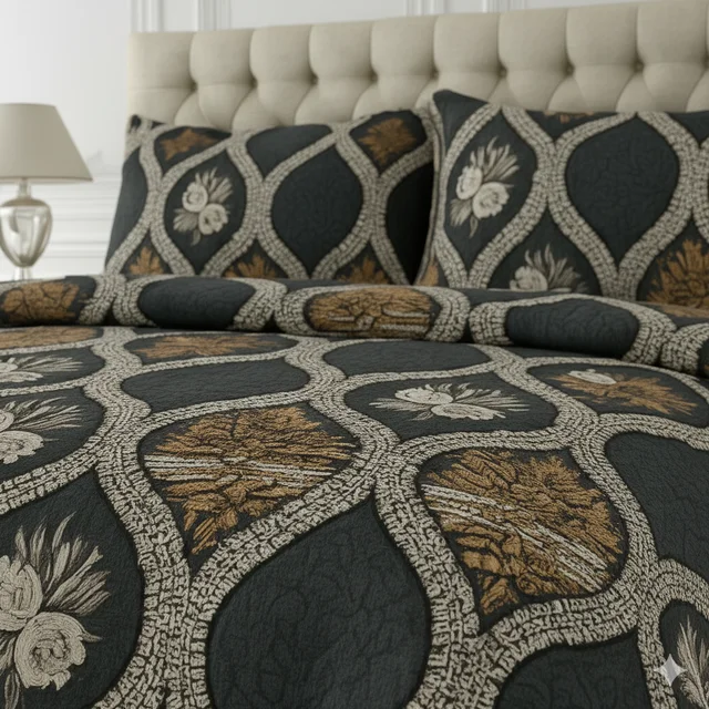 Morado MORADO 190 GSM Flannel Super Soft Warm Single Blanket for Winters - 60x90 Inches, Navy Brown Roses - Navy Brown Roses